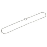 Fusskette 925 Sterling Silber 26Cm Weit Ankerkette Flach Damen FusskäTtchen Fein