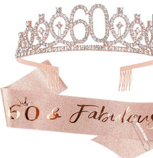 60th Birthday Crown and Sash
