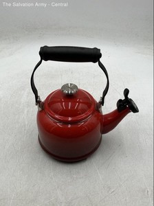 Le Creuset Red Top Handle Whistling Stovetop Home & Tableware Tea Kettle