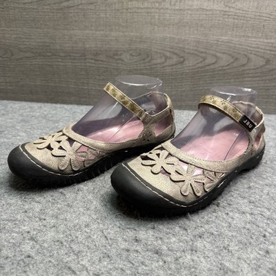 JBU by Jambu Women's Wildflower Taupe Mary Jane Comfort Flats Shoes Size 7 M