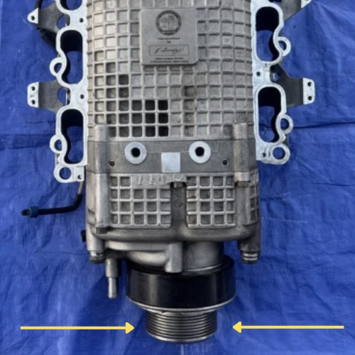 M113K шкив нагнетателя OEM A1130900044 Mercedes-Benz деталь w219 w211 w220 AMG - Изображение 4 из 4