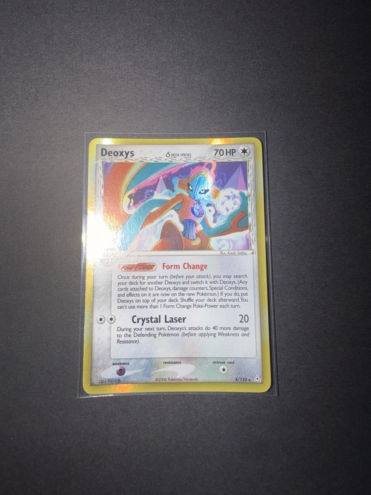 2006 Pokemon EX Holon Phantoms Deoxys Delta Species #5/110 NM