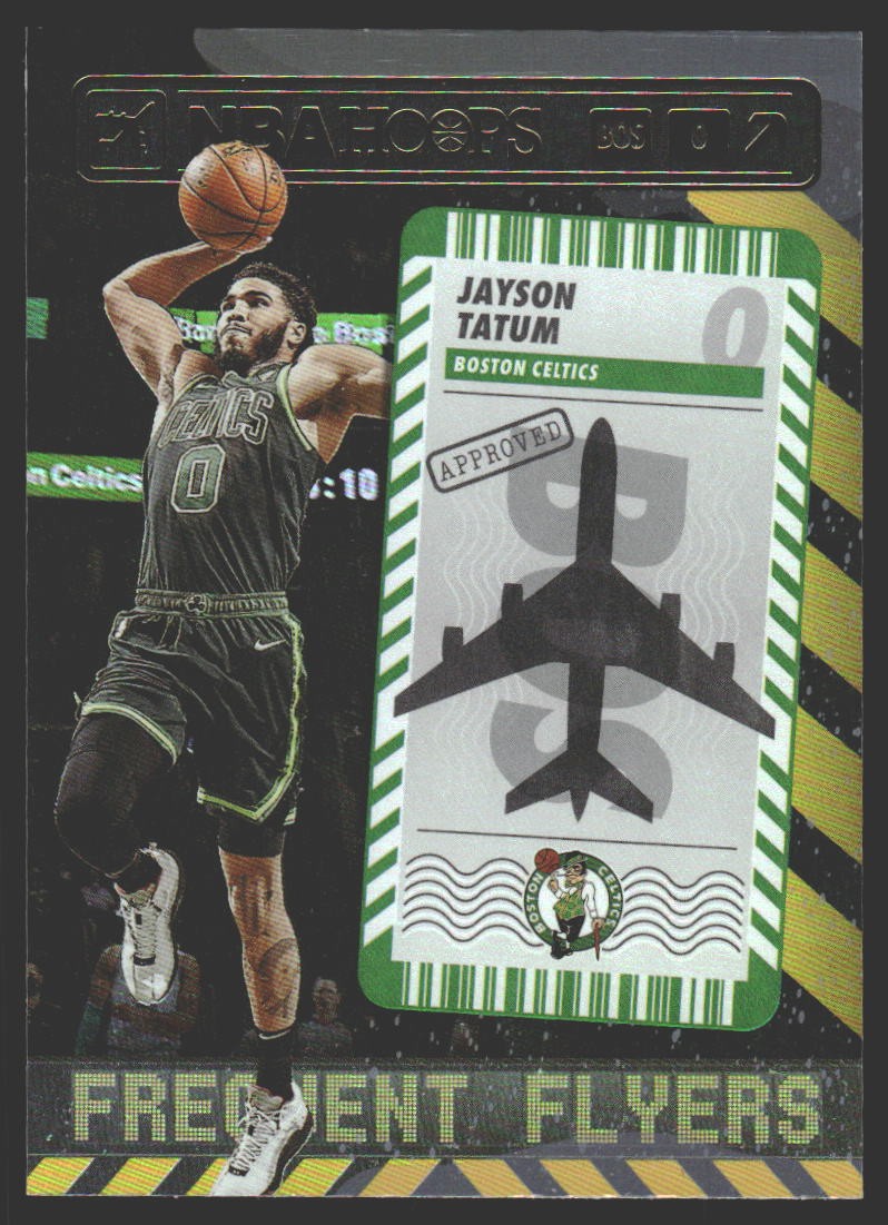 Jayson Tatum #9 2021-22 Hoops Frequent Flyers Holo Boston Celtics