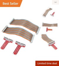 2 Set RPi GPIO Breakout Expansion Board  Ribbon Cable  Assembled T Type GPI...