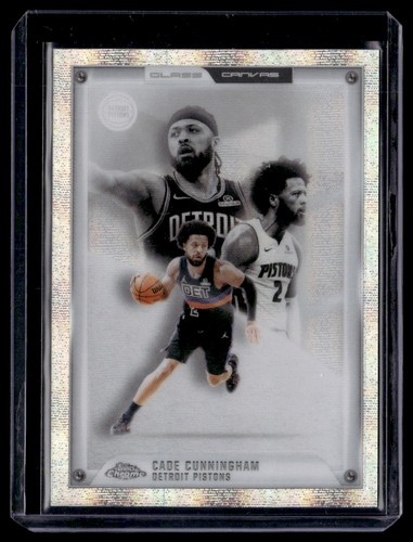 2025-26 Topps Chrome Glass Canvas Cade Cunningham Detroit Pistons