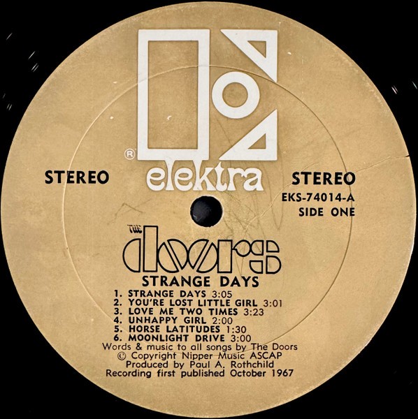 The Doors - Strange Days - LP, Album, All - Very Good (VG) | eBay