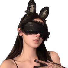 Women Lace Mask Black Silk Eye Blindfold Mask Masquerade Blindfold for Couple...