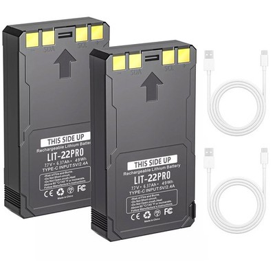 2-Pack Rechargeable LIT-22 Battery New For Trail Camera Flex-M Flex G-36 Flex-S