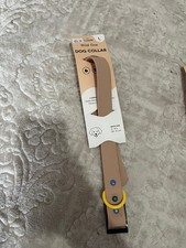 Wild One Adjustable Dog Collar - Large Neck 15  -18   - Tan Colorblock - New