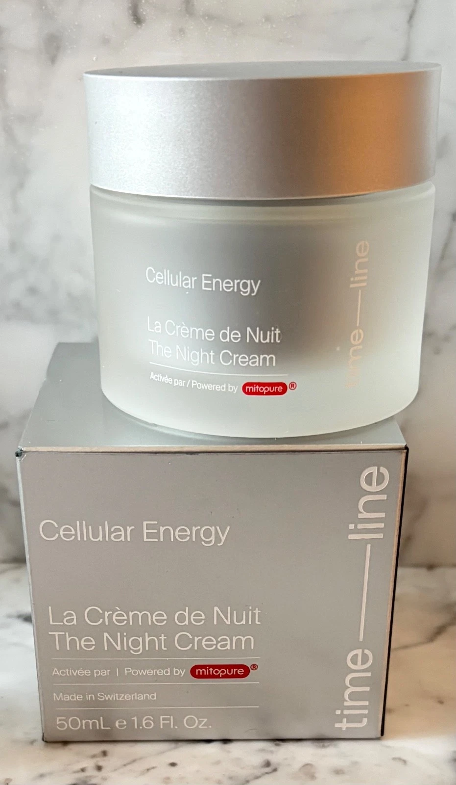 TIMELINE Cellular Energy The Night Cream Mitopure 1.6 oz full sz New In Box