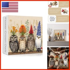 Owls Puzzle 1000 Piece for Adults Vintage Flower Animal Bird