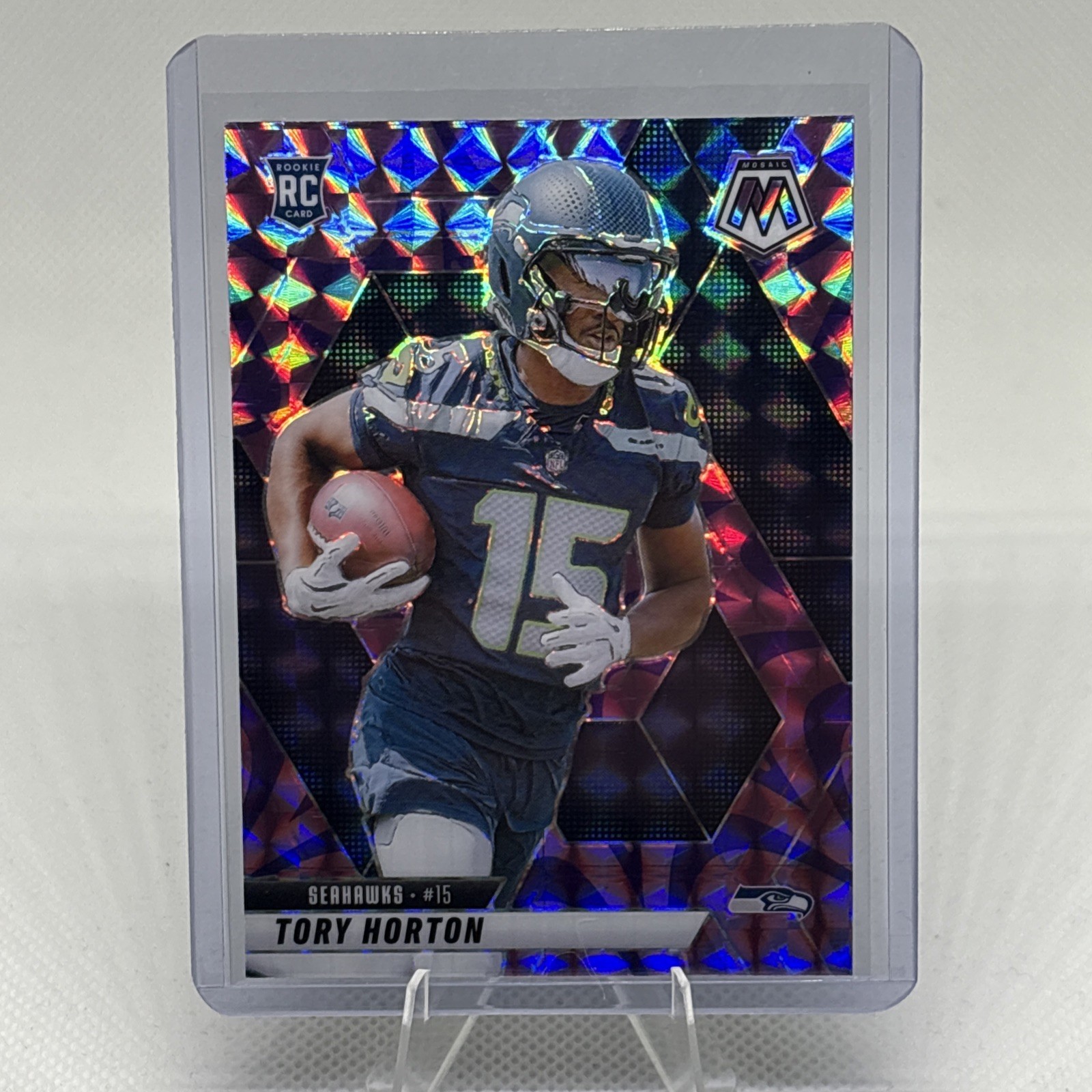 2025 Panini Mosaic #396 Tory Horton Mosaic Reactive Purple RC