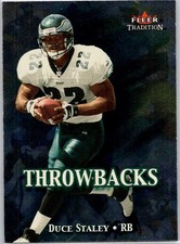 2000 Fleer Tradition Throwbacks #6 T Duce Staley Philadelphia Eagles
