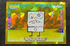 2025 SpongeBob Topps Chrome Me Hoy Minoy Gold Refractor /50 #75 Sapphire SHARP