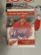 2025-26 UD DETROIT RED WINGS CENTENNIAL Reed Larson #19 AUTO