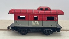 VINTAGE MARX NEW YORK CENTRAL TIN LITHO CABOOSE 20102 O- GAUGE 1950s 4 WHEEL