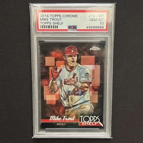 2014 Topps Chrome Topps Shelf #TS-MT Mike Trout PSA 10 GEM MINT Angels MVP