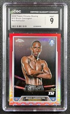 BRUCE CARRINGTON CGC 9 2024 TOPPS CHROME #12 ROOKIE RED REFRACTOR RC 1/5