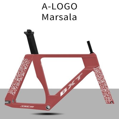 bxt グラベルカ－ボンフレーム BXT TRC-195 Carbon T1000 Lightweight Track Frameset Doodle LOGO