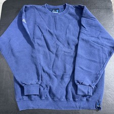 Vintage 90s Adidas Navy Blue Crewneck Sweatshirt Size XL Cotton Made In USA