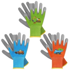 Kids Gardening Gloves for Toddlers &ndash; Thorn Proof Rubber Coated Work Gloves