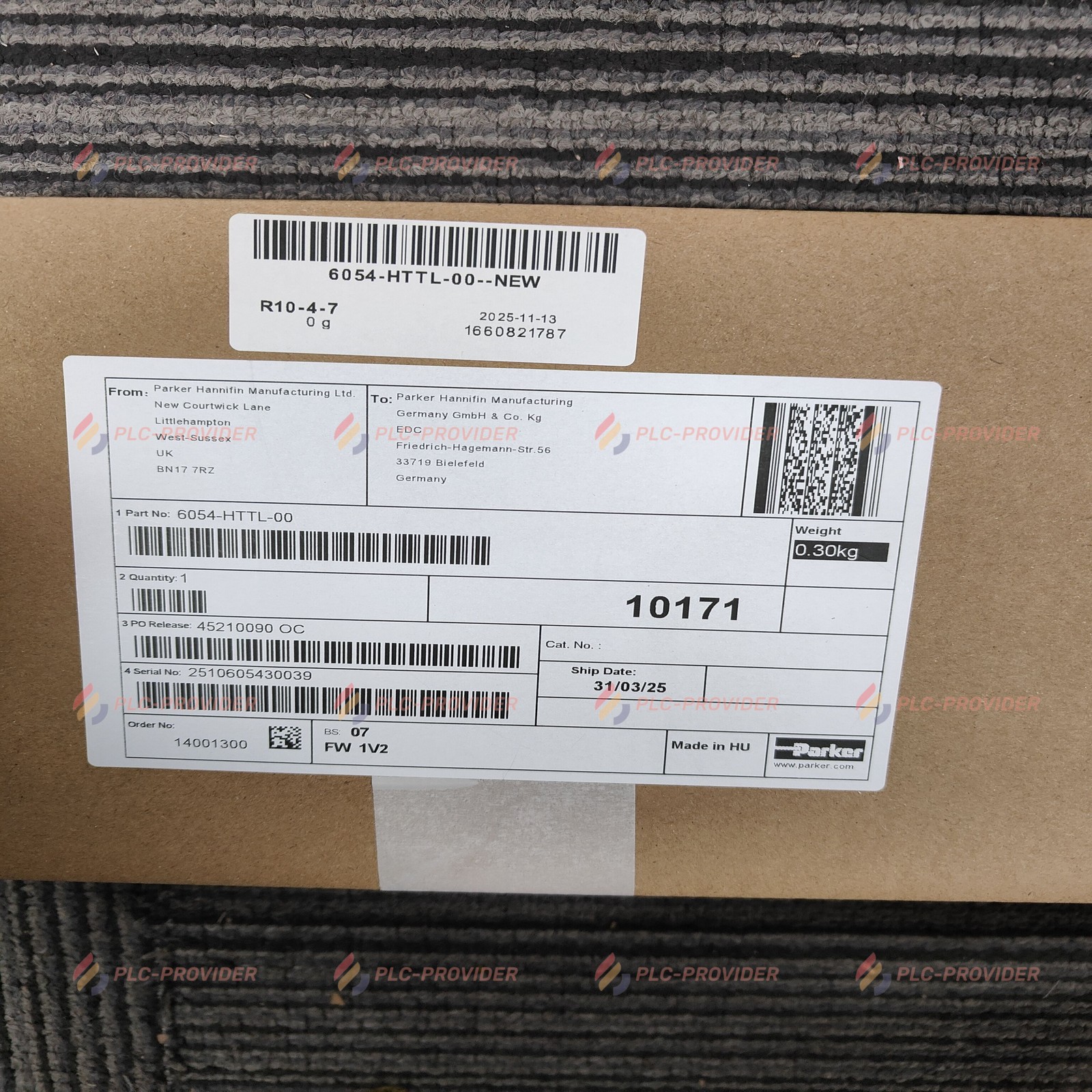 Parker 6054-HTTL-00 New in Box 1PC US Fast Shipping