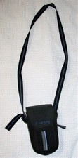 MUSTANG Black Blue Point & Shoot Camera Shoulder Bag Case Hook Loop Closure