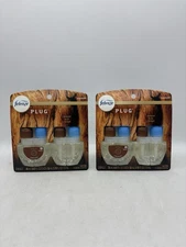 Febreze Plug In Scented Oil Refills Wood Scent Odor-Eliminating 4 Refill New