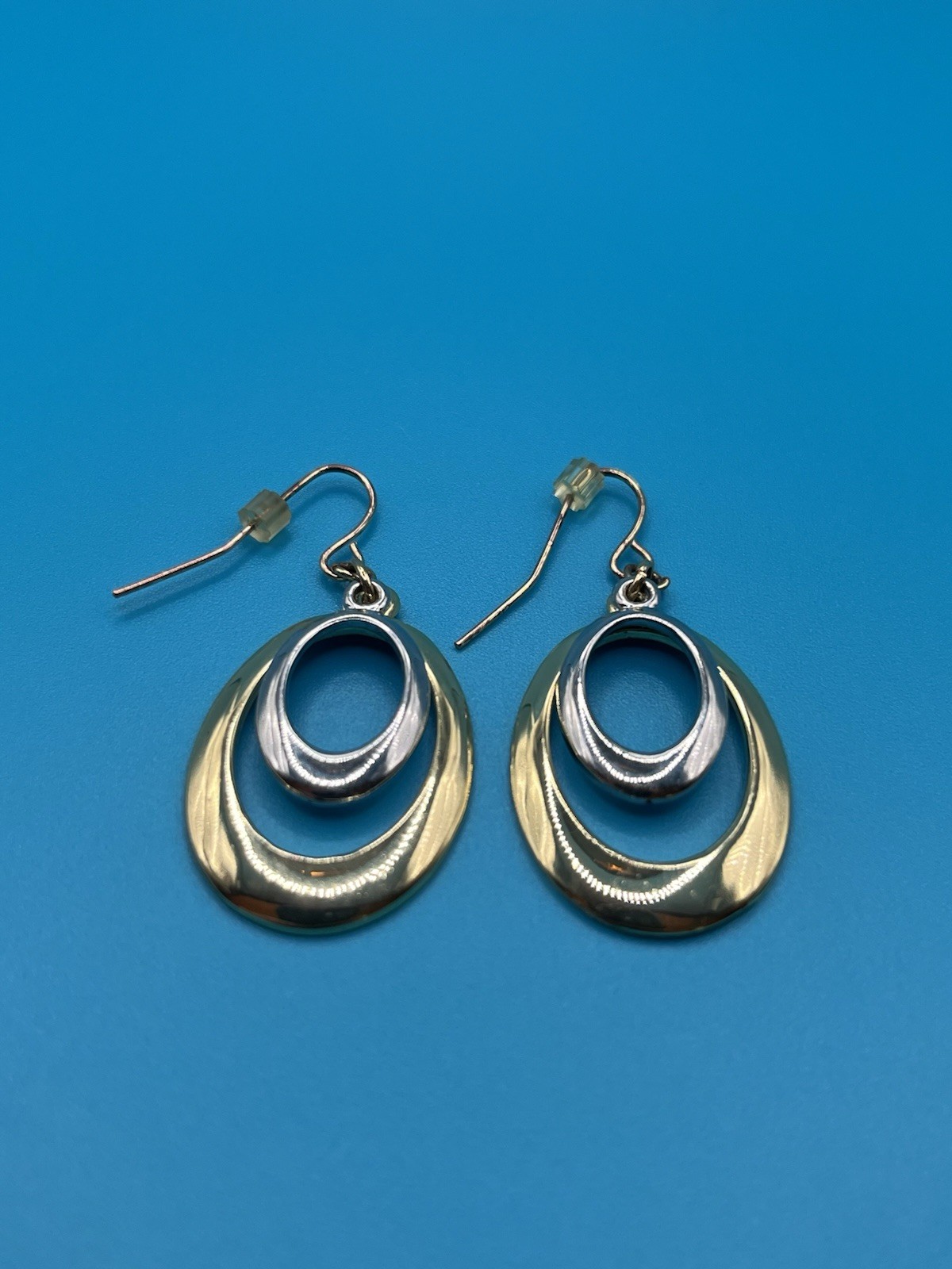 Chic Earring Collection: Silver Hoops, Abstract D… - image 2