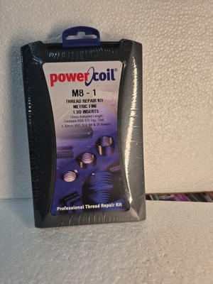 NEW Power Coil Thread Repair Kit 3521-8.00K M8-1 Powercoil