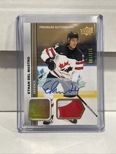 Ethan Del Mastro 081/175 Auto Patch 2023 Team Canada Juniors Rockford Icehogs