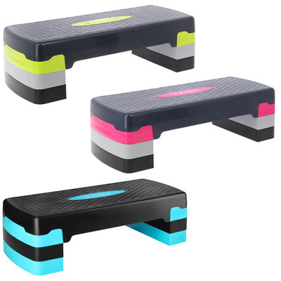 Steppbrett 3 Stufen Fitness Aerobic Stepper Stepboard Höhenverstellbar HMS