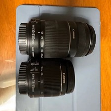 Canon EFS 18-55mm + 55-250mm Zoom Lens Set for DSLR Cameras