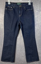 Lauren Ralph Lauren Womens Jeans Size 10 Dark Wash Bootcut Blue LRL 32x30 