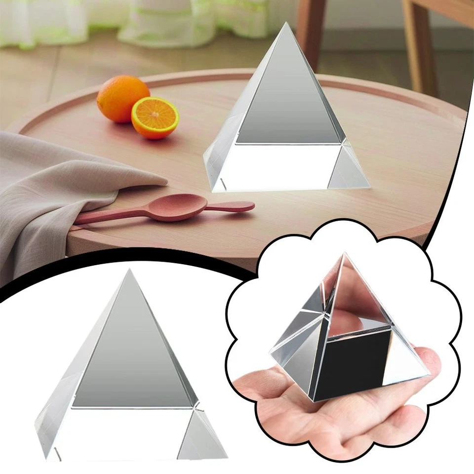 Vetro ottico trasparente arcobaleno rettangolare poliedrico divulgazione W3Q E8O - Immagine 2 di 4