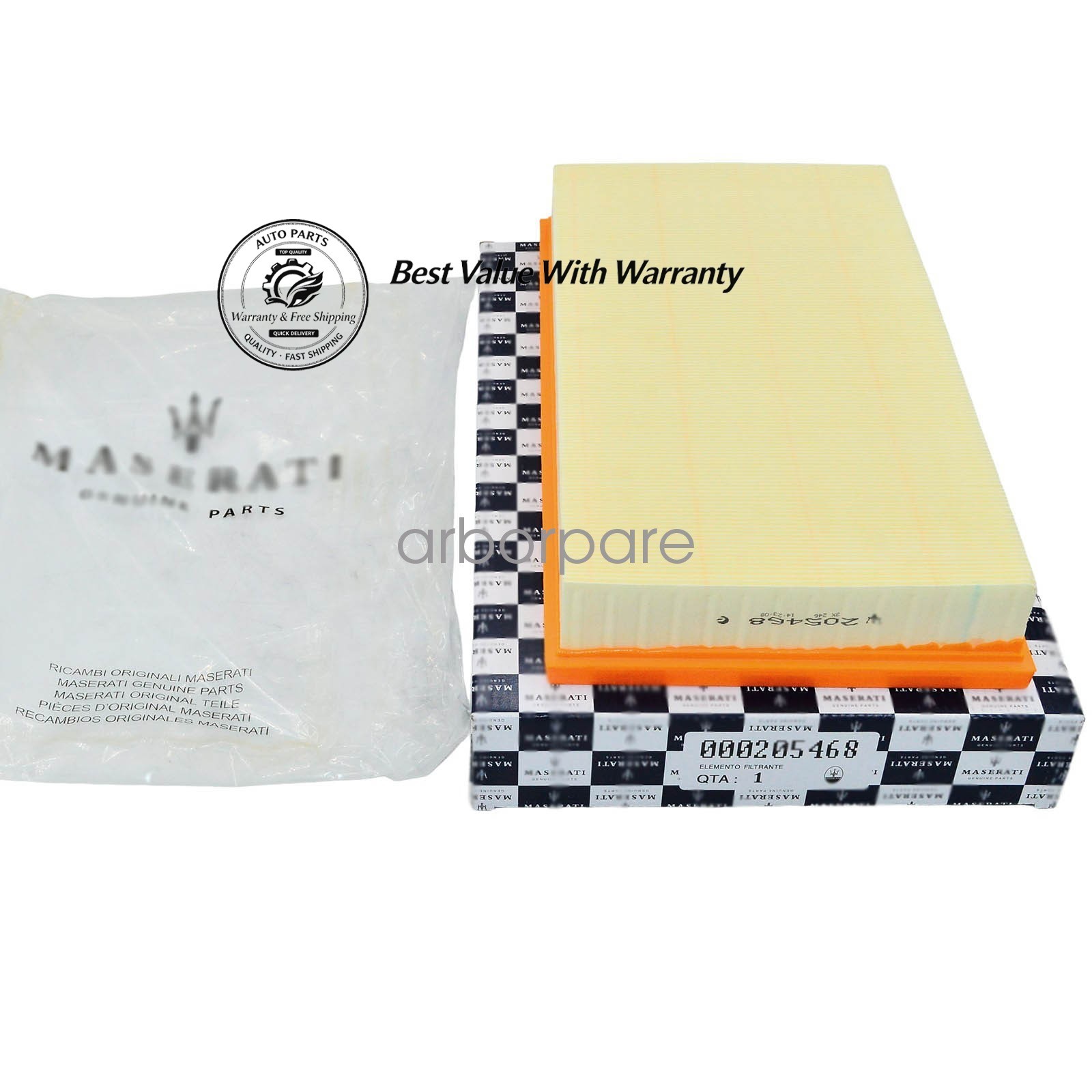 Maserati Quattroporte 2003-2012 Air filter P/N 205468