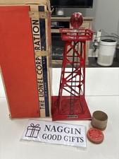 Lionel 394 Rotating Beacon Tower w/ Box  Lens Tube   Vintage Postwar Accessory