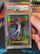 2023 Photogenic Rookies in Motion GOLD Victor Wembanyama PSA 8. 3/10