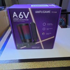 FIFINE Gaming USB Microphone for PC PS5, Condenser Mic with Quick Mute, RGB Indi