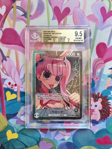 One Piece TCG Perona OP06-021 Alternate Art Wings of The Captain Japanese BGS9.5
