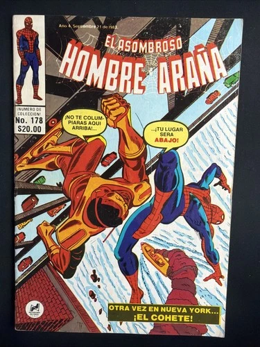Hombre Arana #178 1983 Spider-Man Comic In Spanish Mexico Foreign U.S. Seller VG