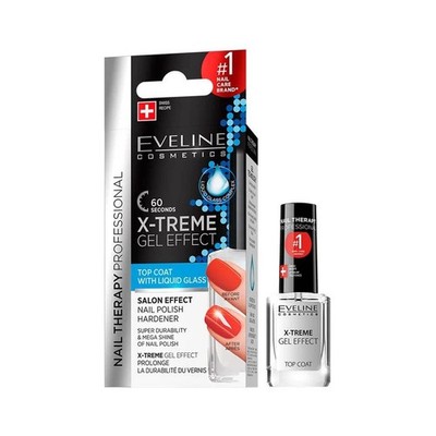 Eveline X-treme Effect Top Coat Nail Polish Hardener Mega Shine 12ml