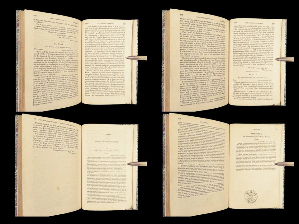 Despatches of Marquess Wellesley | 1838 – Spain, Supreme Junta | Fine Binding - Image 4 of 4