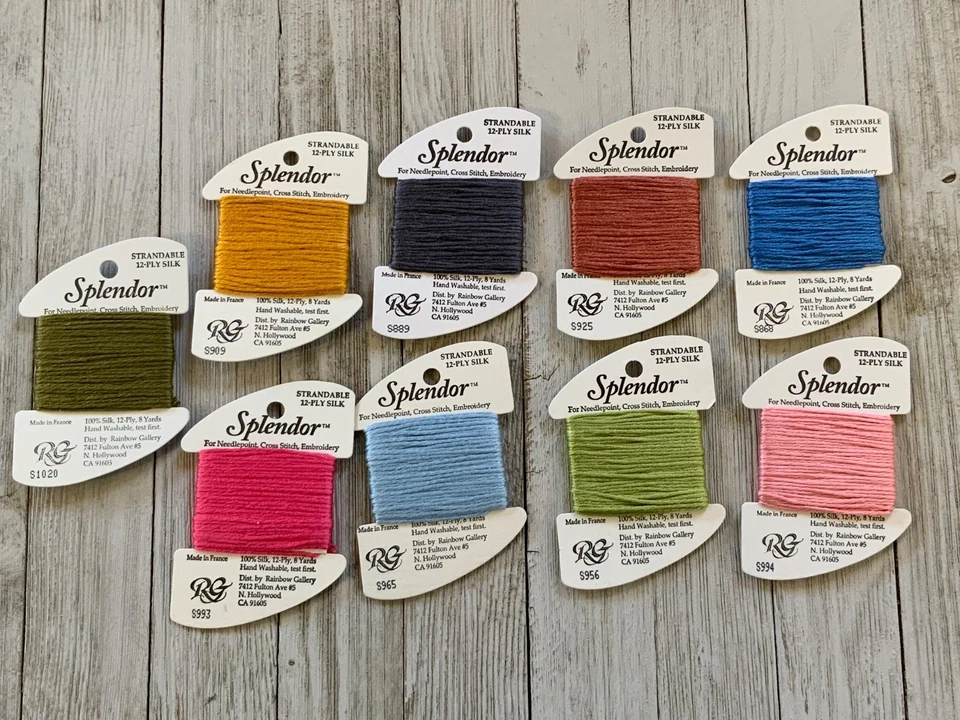 Lot of 9 Splendor, 8 Dinky Dyes, Long Dog 18th Century Band Sampler Cross Stitch - Image 4 of 4