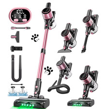 Cordless Vacuum Cleaner, 55Kpa/500W/45min 10 in 1 Powerful Stick Vacuum Cleaner