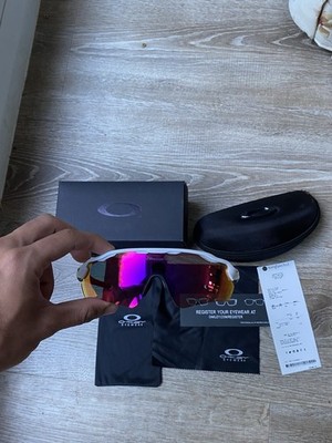 Oakley Radar EV Radbrille Shield weiß verspiegelt UV400 inkl. Etui OO9208-01