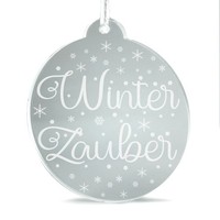 ChristbaumanhäNger Winterzauber Aus Acryl – Weihnachten Tannenbaum