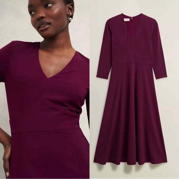 Women Hobbs Dress Plum M