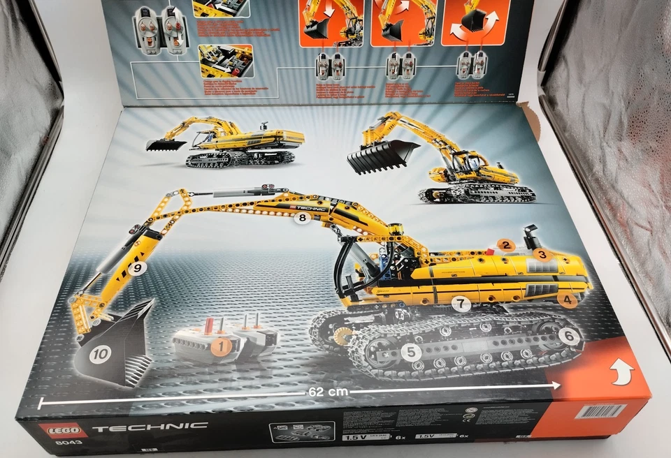 LEGO 8043 Motorized Excavator NEW MISB SEALED BAGS Technic Bagger 42009 42030 - Bild 3 von 4