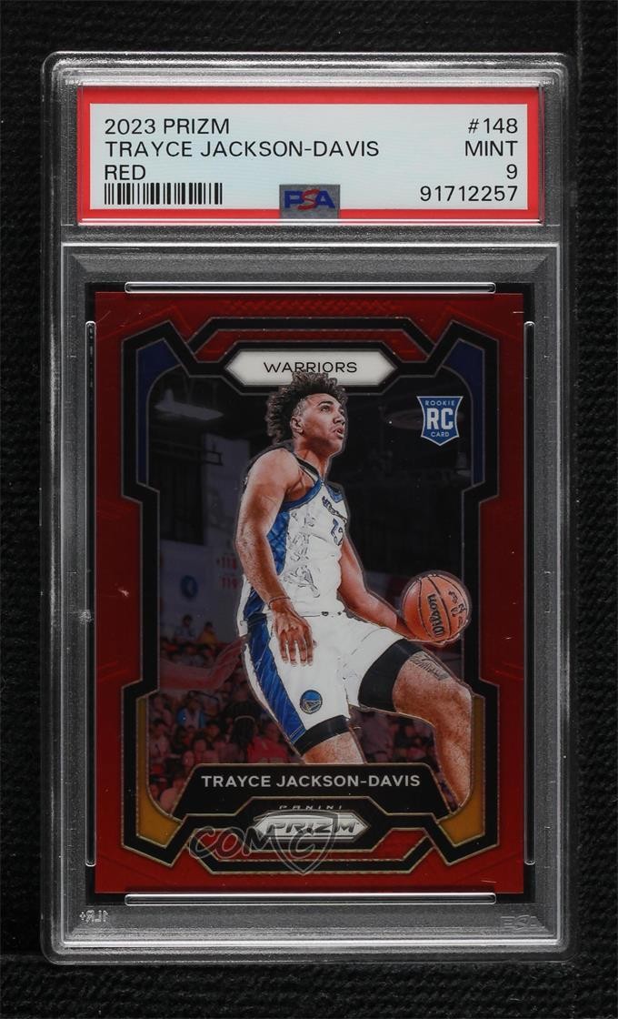 2023-24 Panini Prizm Red Prizm 164/299 Trayce Jackson-Davis #148 PSA 9 MINT 3hd